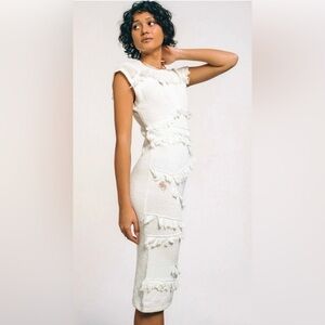 NWT Wolf & Badger Halle Layered Midi Dress